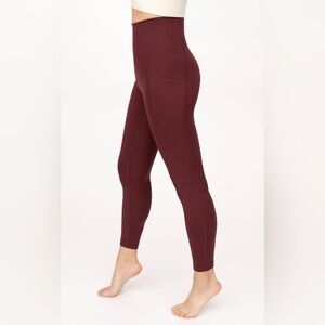90 Degree by Reflex "WONDERLINK" ELASTIC FREE HIGH WAIST 7/8 ANKLE LEGGING XS